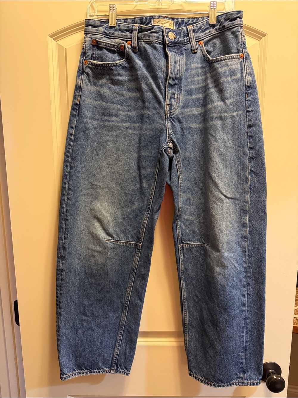 Madewell Relaxed Straight-Leg Indigo Wash Jeans